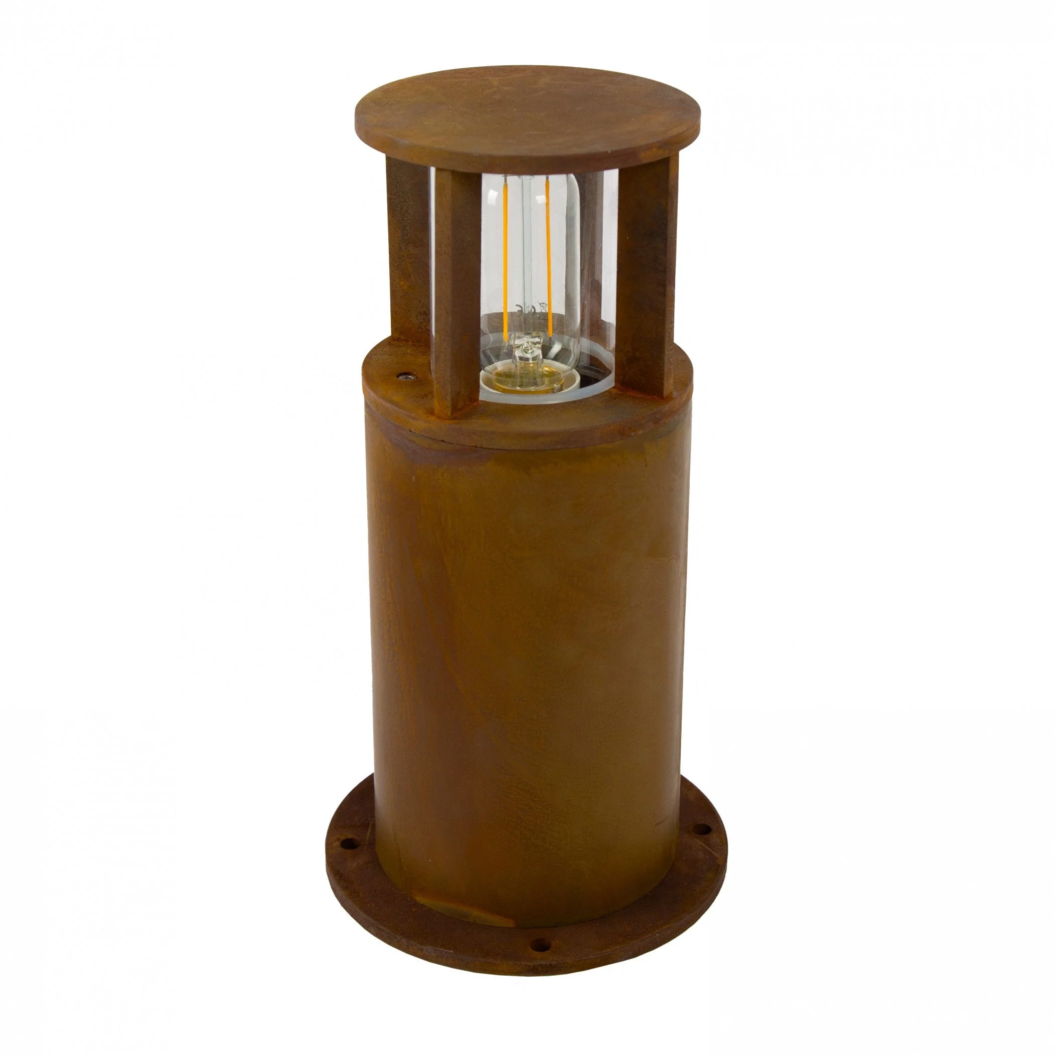 Lampe de jardin ronde Marina 30 corten