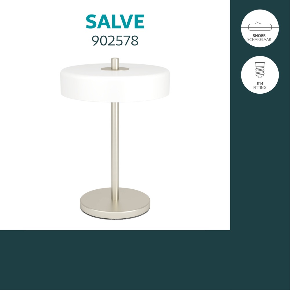 Lampe de table de conception Salve nickel Eglo 9008606392315