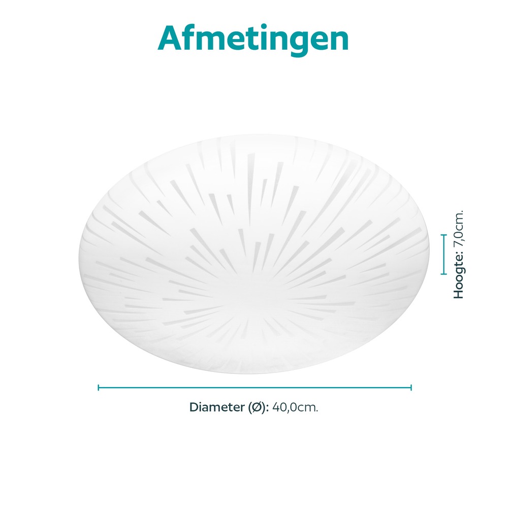Lumière blanche de plafond Allerona Ø 40cm Eglo 9008606409785