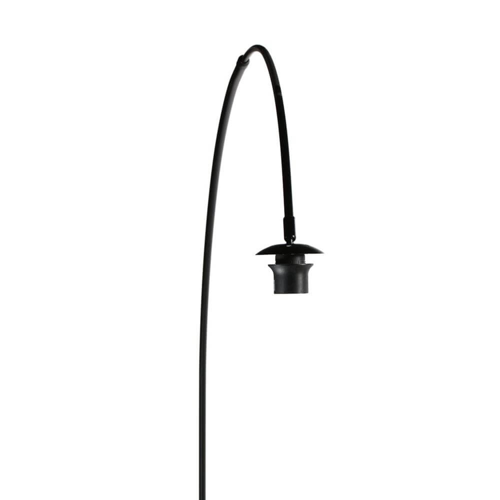 Vloerlamp Curve zwart met zwart transparante kap Ø 50cm Steinhauer 8712746179460