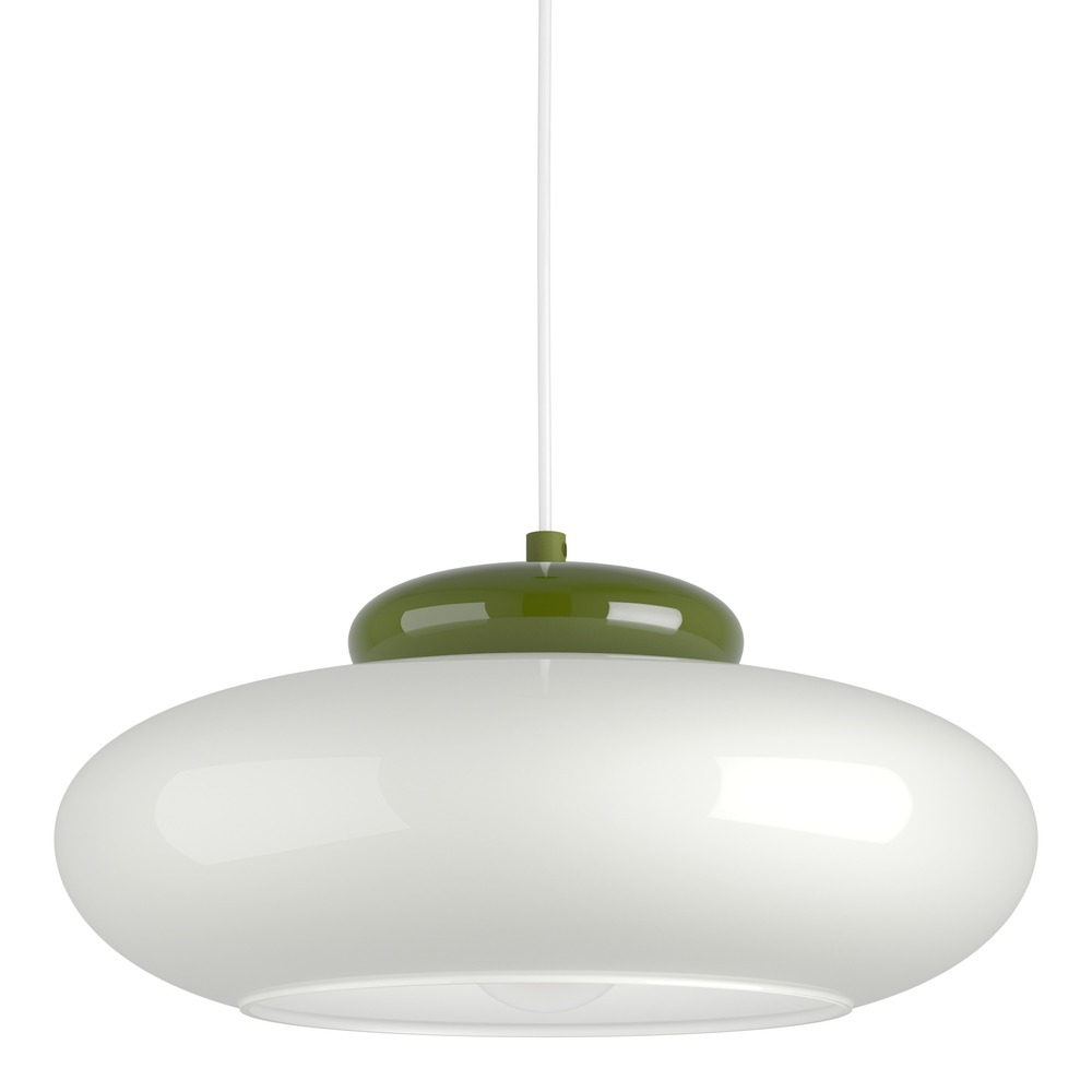 Lampe pendante de conception Berardelli blanc avec vert Ø 32cm Eglo 9008606404995