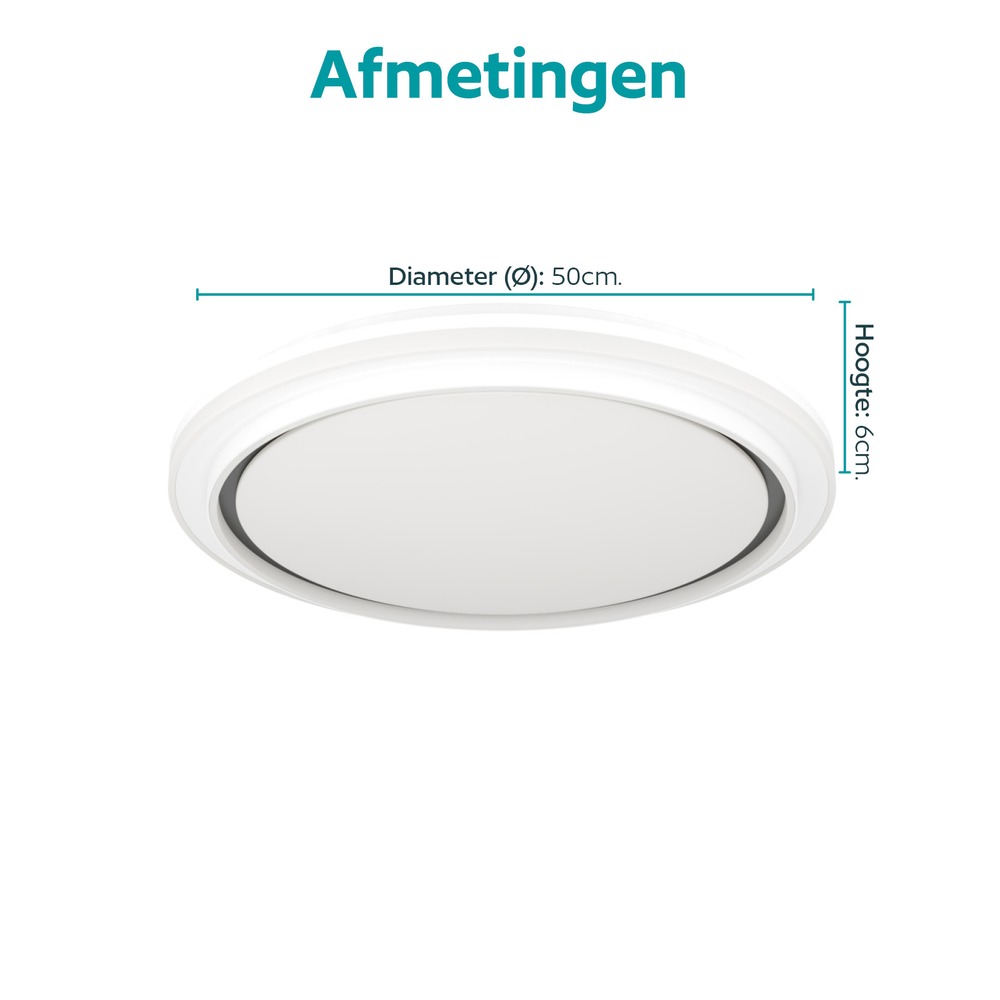 Lumière blanche de plafond Semovigo Ø 50cm Eglo 9008606391844