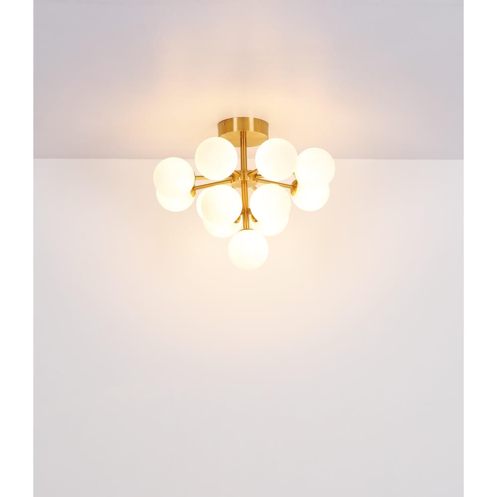 Gouden plafondlamp Grappy 13-lichts Globo 9007371453122