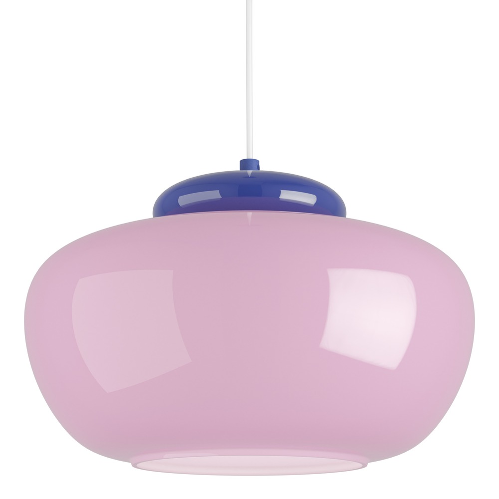 Lampe pendante de conception Berardelli rose avec bleu Ø 30cm Eglo 9008606404971
