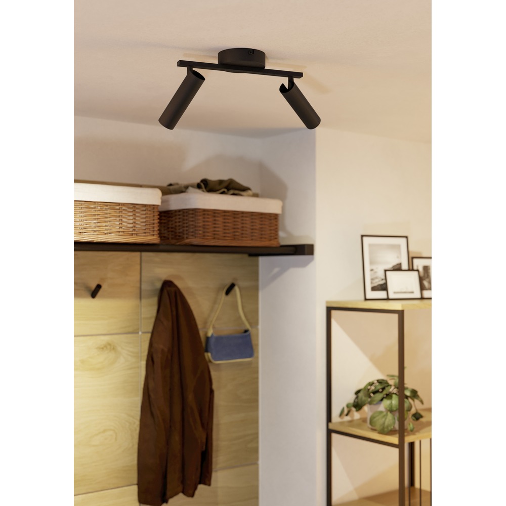 Emplacement monté en surface Valproto 2-noir clair Eglo 9008606390366