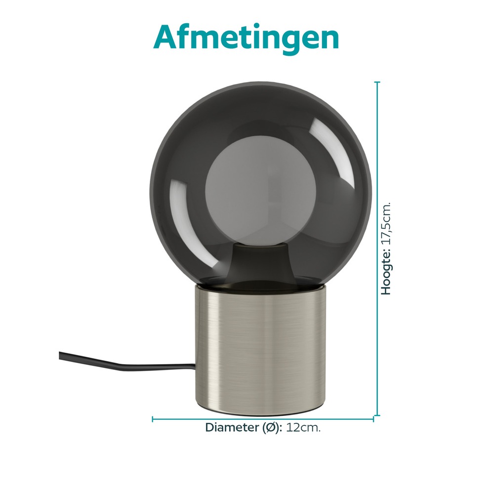 Lampe de table de conception Bravino nickel Eglo 9008606392261