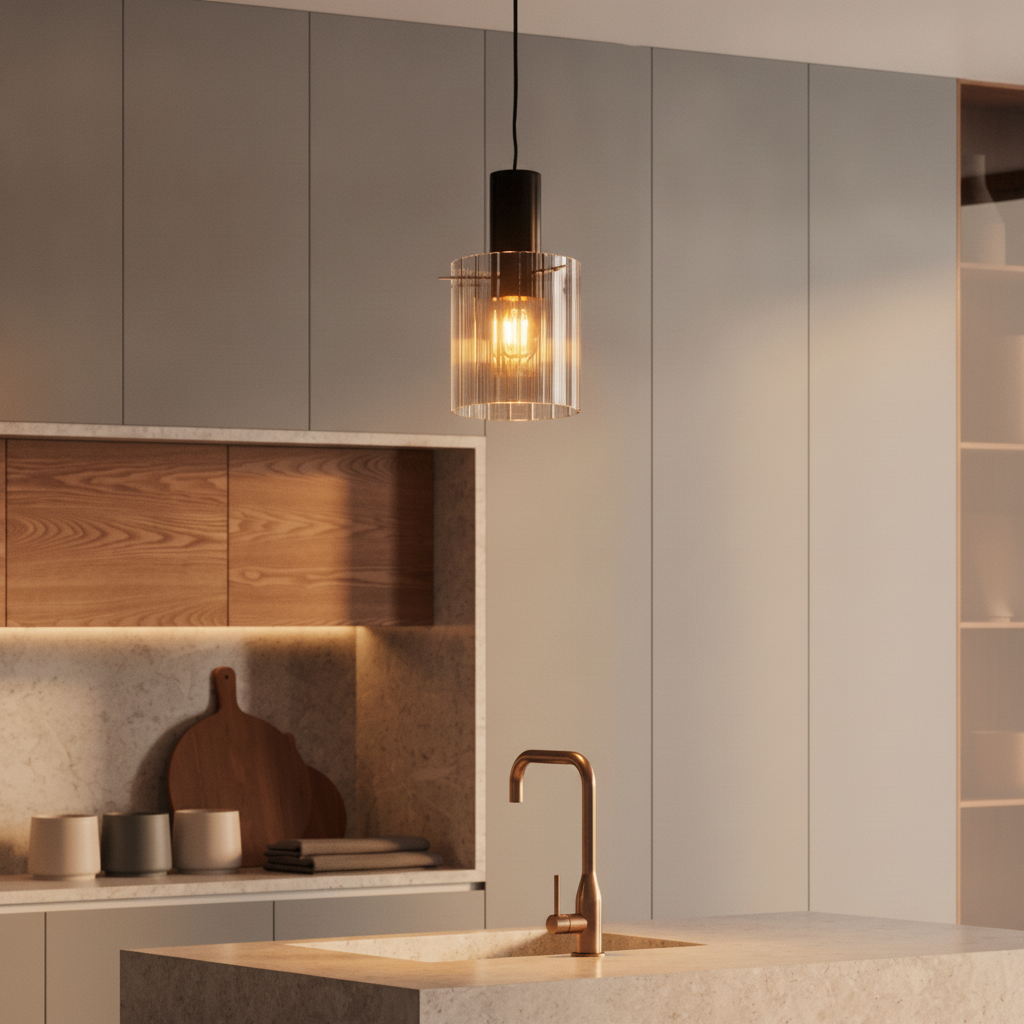 Suspension design Mirbi 1 lumière noire