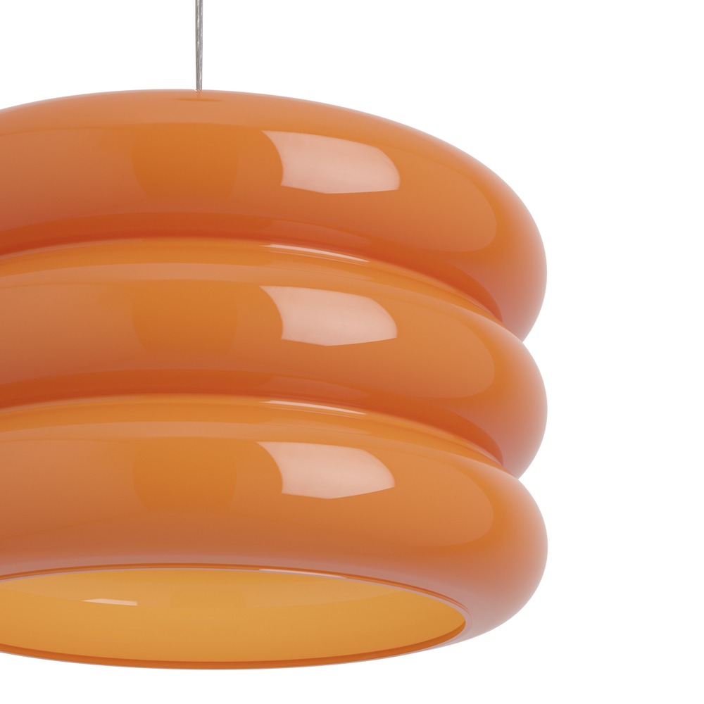 Lampe pendante de conception Tortora chrome avec orange Ø 30cm Eglo 9008606405589