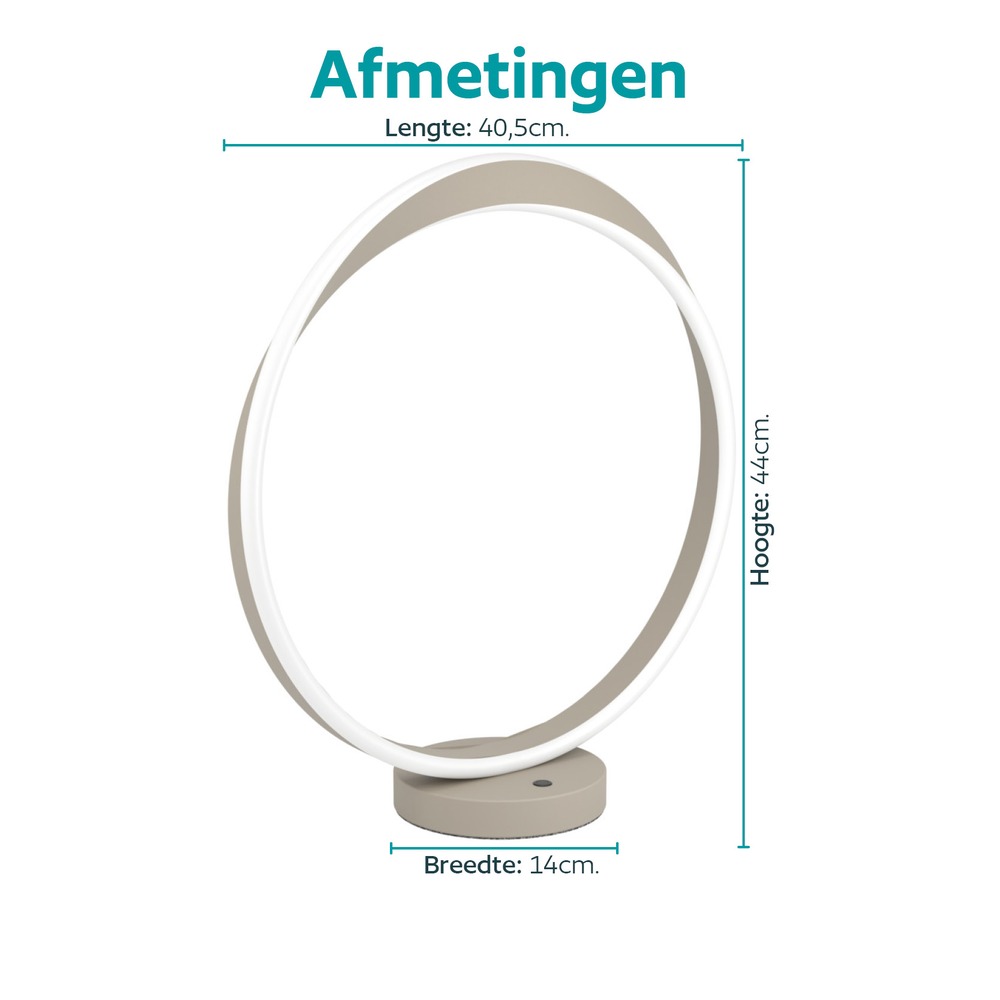 Lampe de table de conception Camerota brun sable Eglo 9008606391356