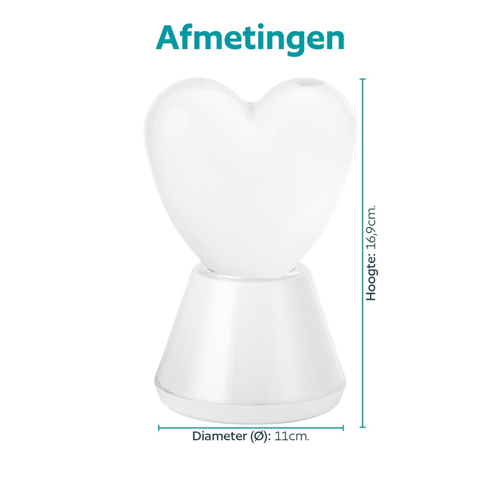 Lampe de table Glitter Cœur Eglo 9002759743017