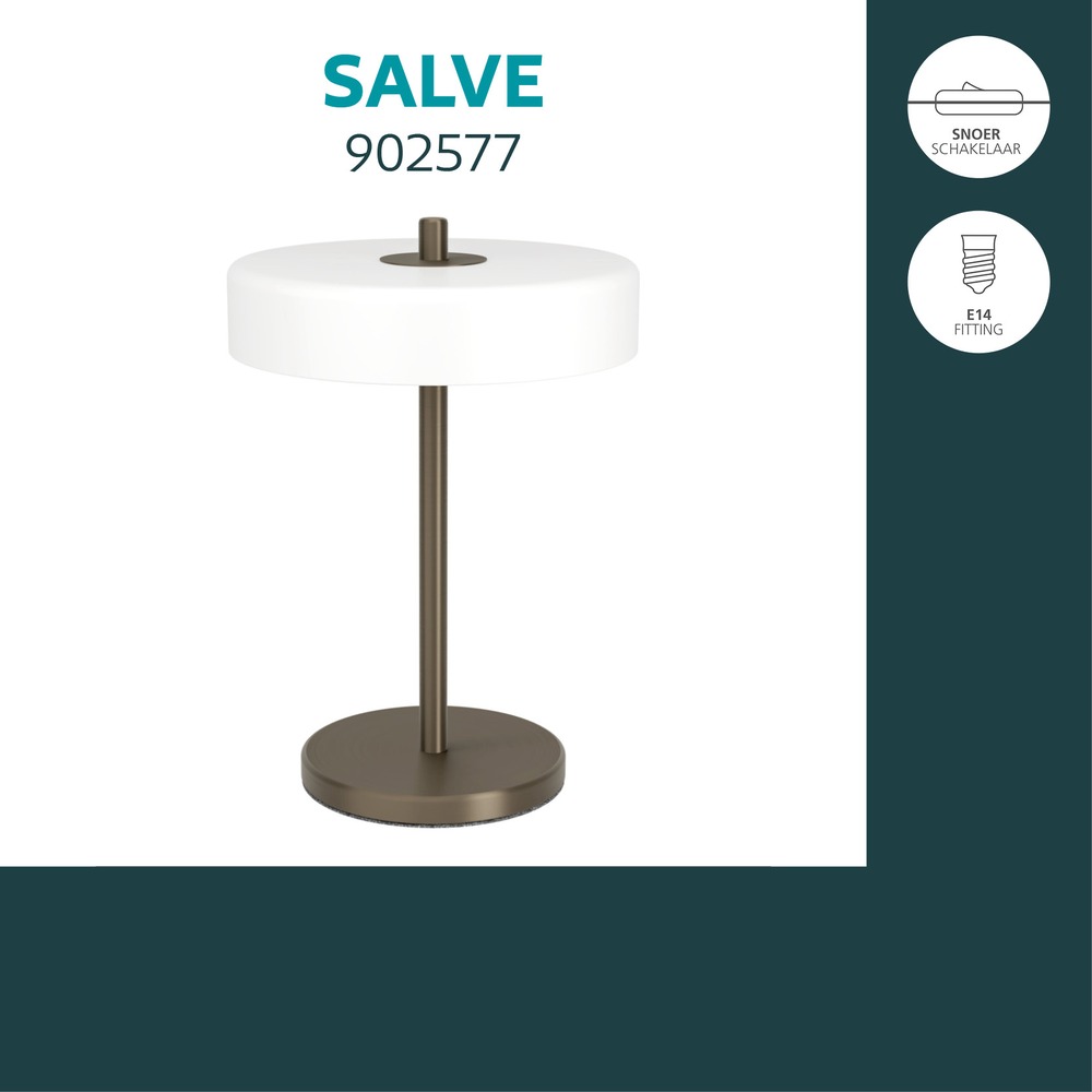 Lampe de table de conception Salve Bronze foncé Eglo 9008606392322
