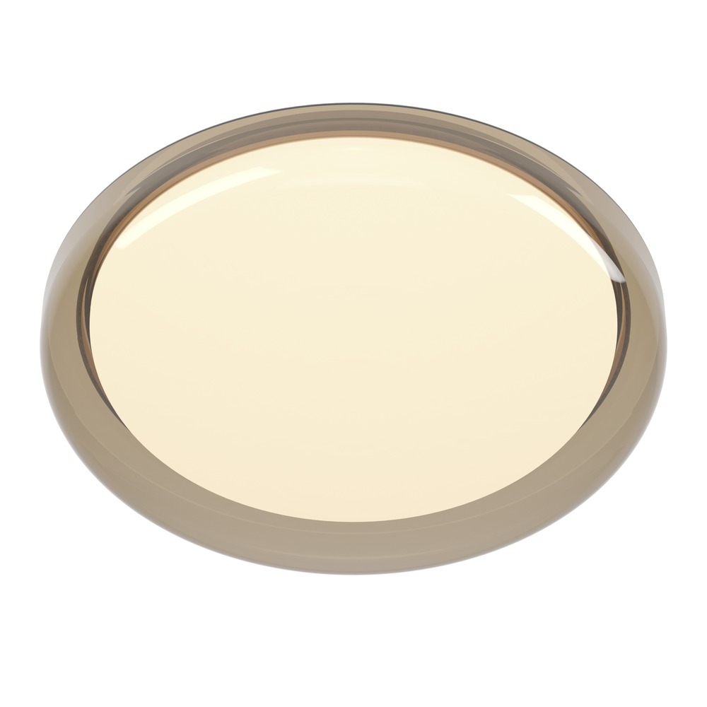 Lampe de plafond à design Conistarino blanc avec brun Ø 40 cm