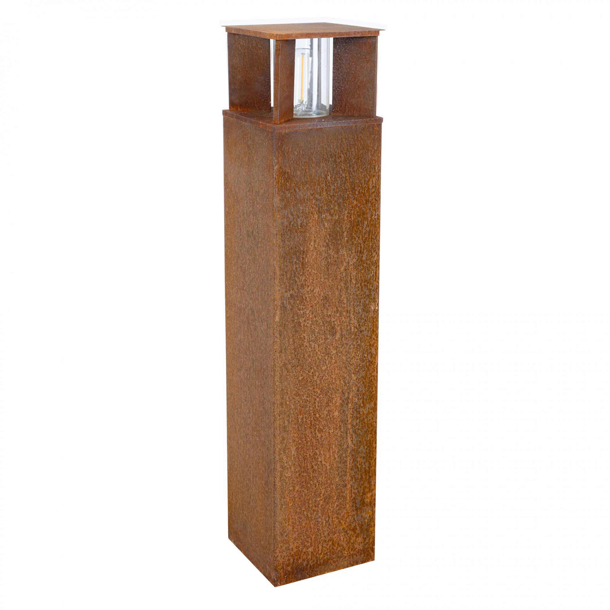Lampe de jardin carrée Marina 70 Corten