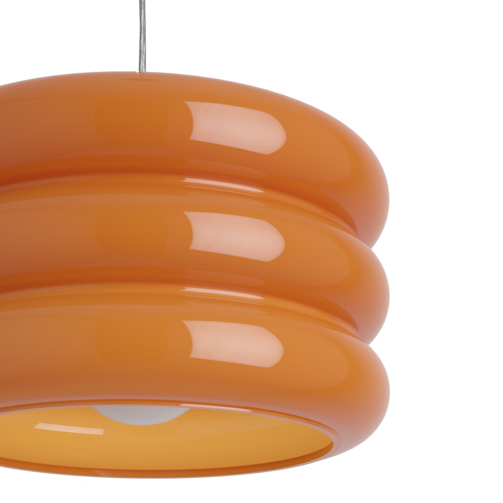 Lampe pendante de conception Tortora chrome avec orange Ø 20cm Eglo 9008606405565