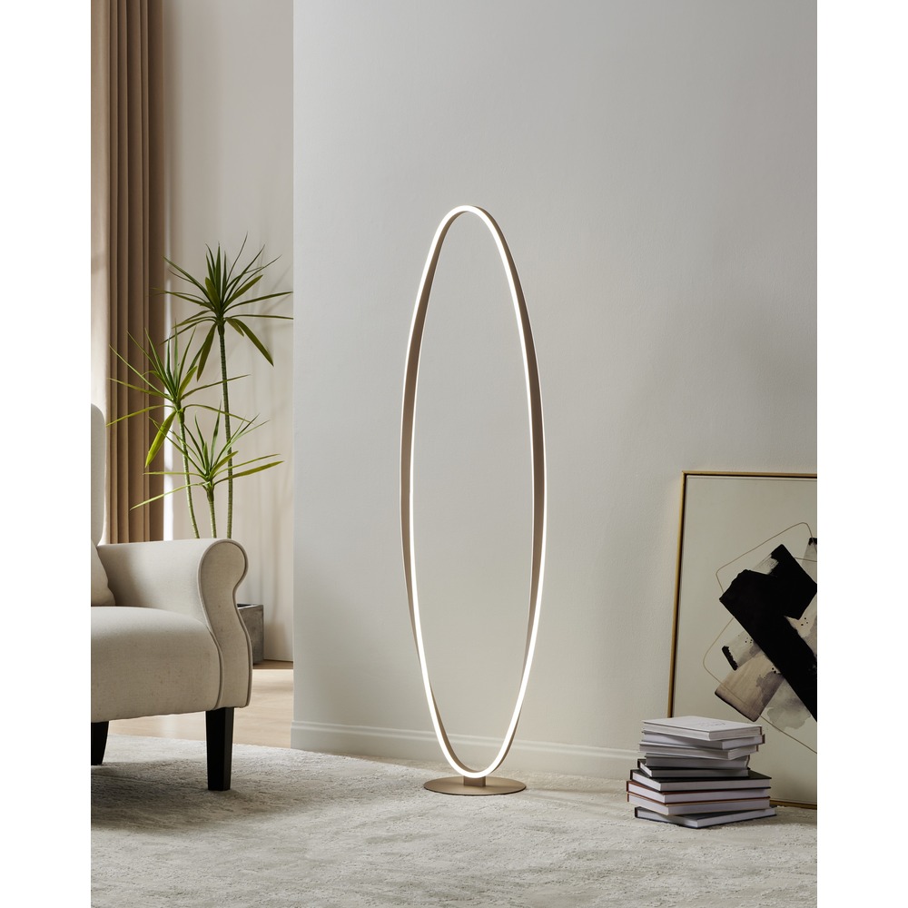 Lampadaire de conception Camerota brun sable Eglo 9008606391363