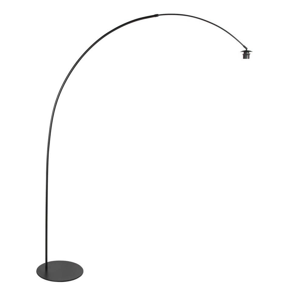 Vloerlamp Curve zwart met zwart transparante kap Ø 50cm Steinhauer 8712746179460
