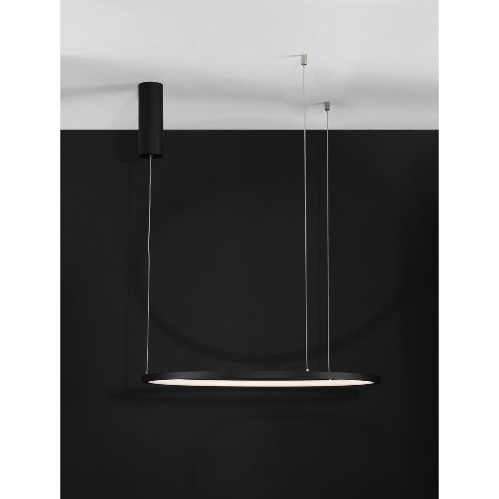 Ronde hanglamp Tarquin zwart Ø 60cm Lyora 5212017438263