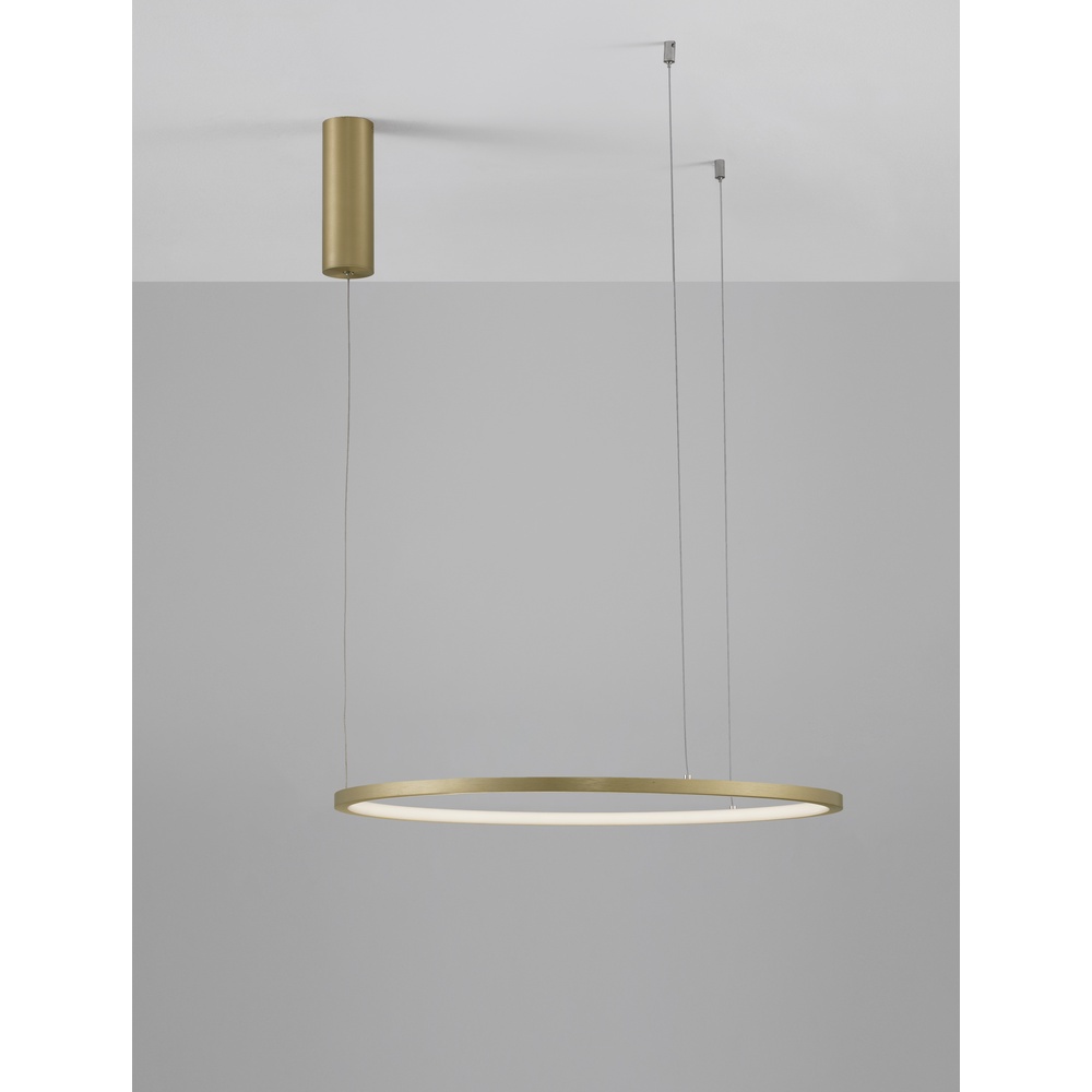 Ronde hanglamp Tarquin goud Ø 60cm Lyora 5212017438270