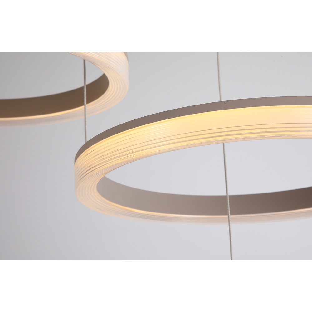 Lampe pendante de conception Lumen Rings brun sable Searchlight 5,05342E+12