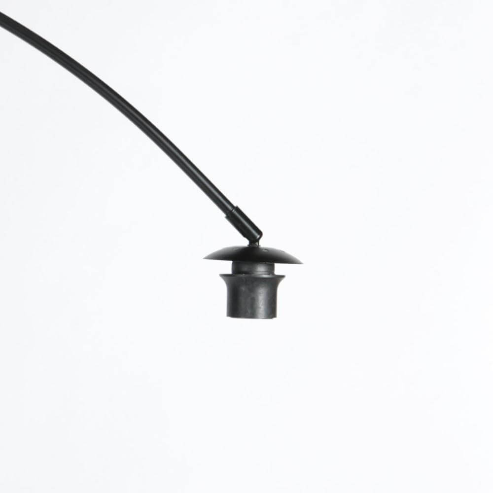 Vloerlamp Curve zwart met zwart transparante kap Ø 50cm Steinhauer 8712746179460