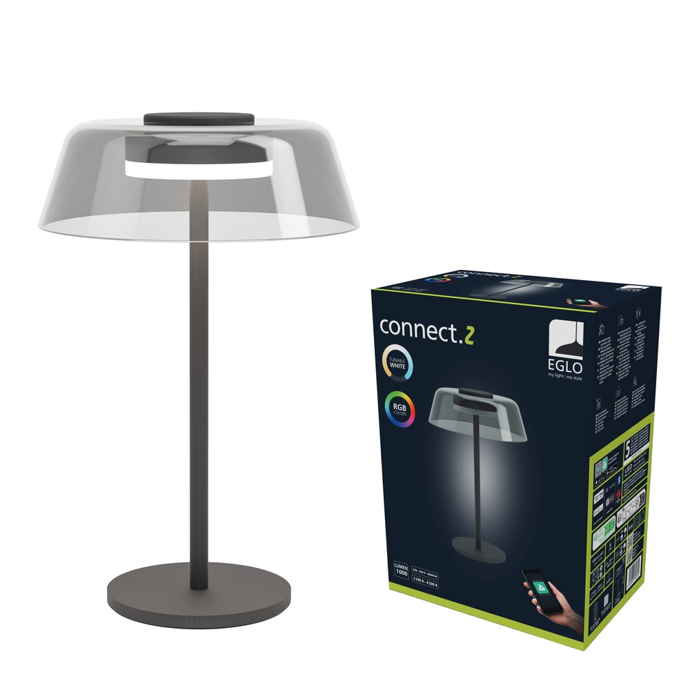 Lampe de table intelligente Arroyo-Z Noir Eglo 9008606390304