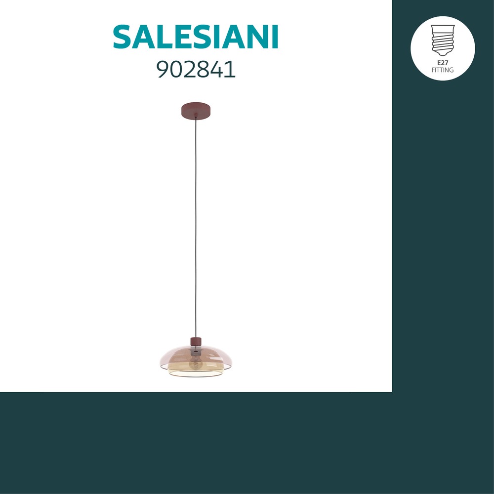 Lampe pendante de conception Salesiani Ø 30cm Eglo 9008606405770