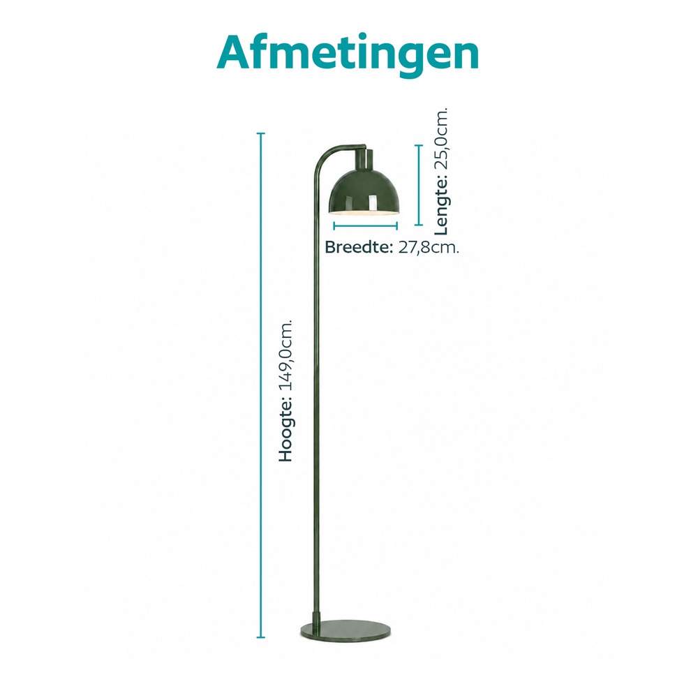Lampe de pied Cazalilla Vert Eglo 9008606405671