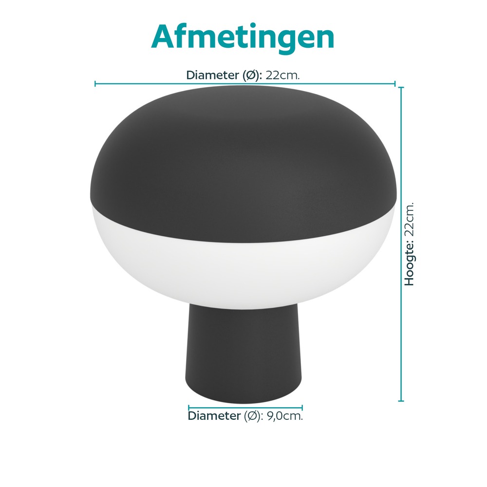 Lampe de table intelligente Marini-Z Noir Eglo 9008606390380