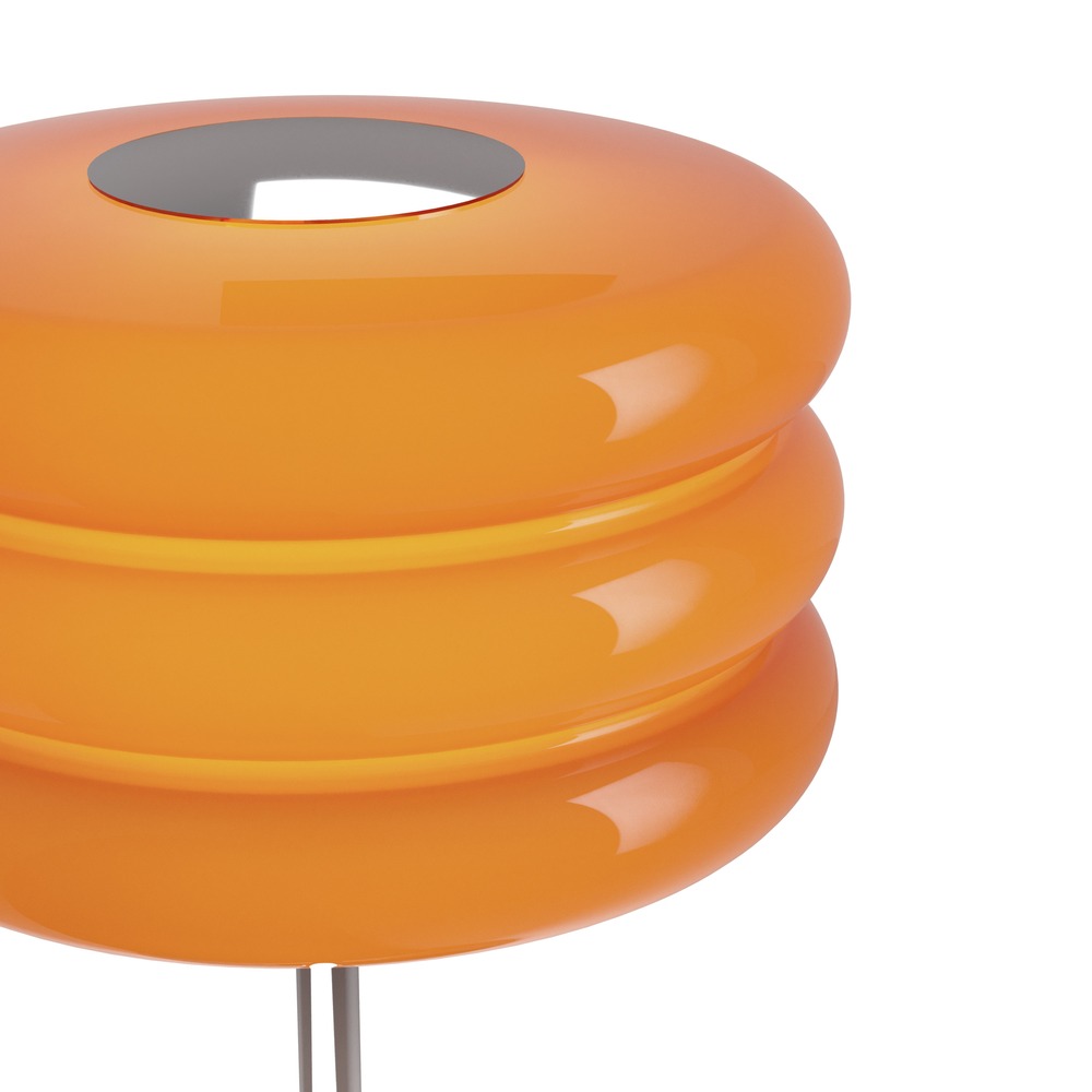Lampe de table de conception Tortora chrome avec orange Ø 20cm Eglo 9008606405602