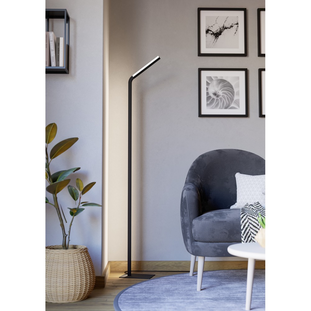 Lampadaire de conception Mirante Noir Eglo 9008606392407