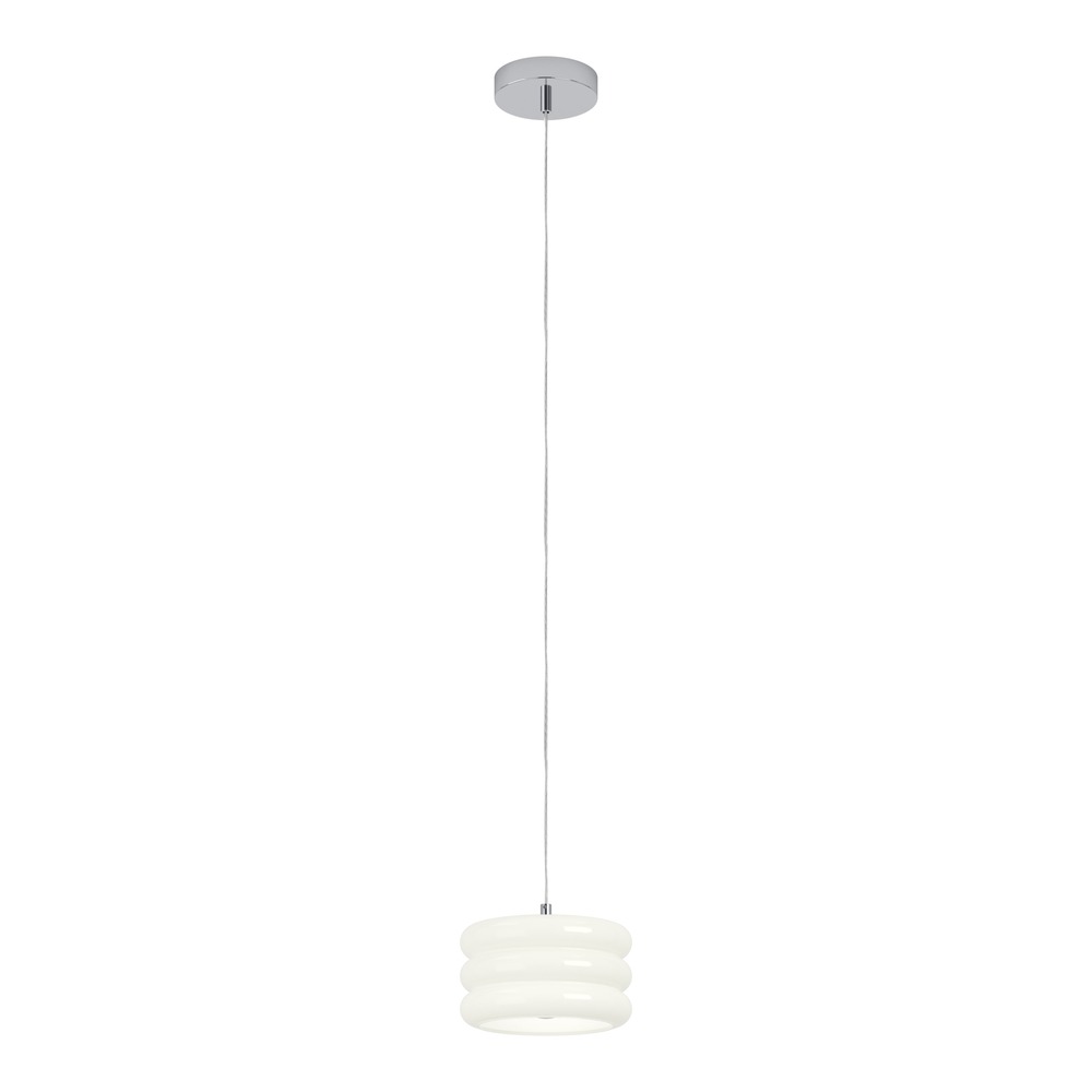 Lampe pendante de conception Tortora chrome avec blanc Ø 20cm Eglo 9008606405558