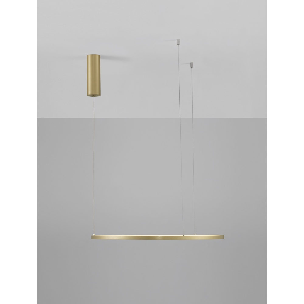 Ronde hanglamp Tarquin goud Ø 60cm Lyora 5212017438270