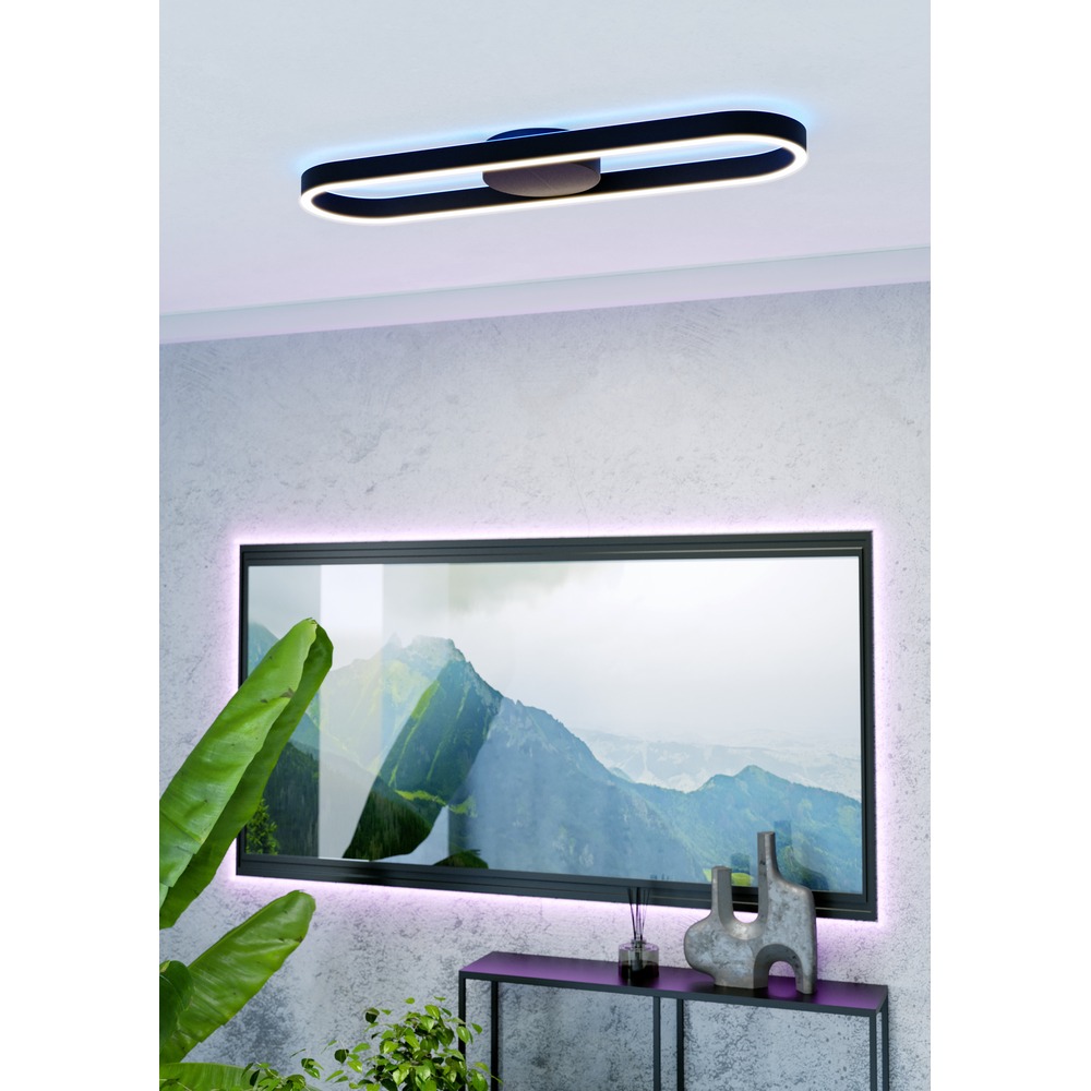 Lampe de plafond Amandolo Noir Eglo 9008606391509