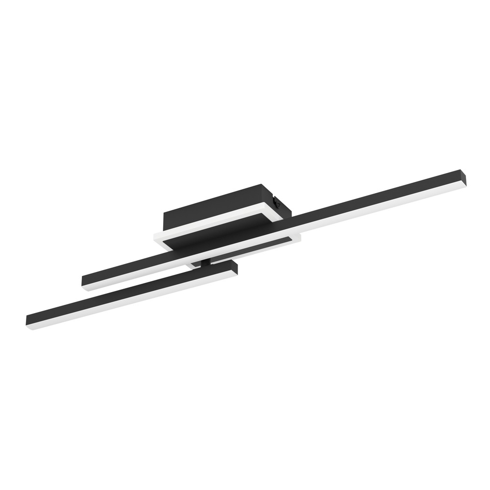 Lampe de plafond moderne Nogaredo Noir 60 cm