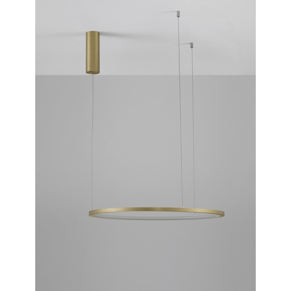 Ronde hanglamp Tarquin goud Ø 60cm Lyora 5212017438270