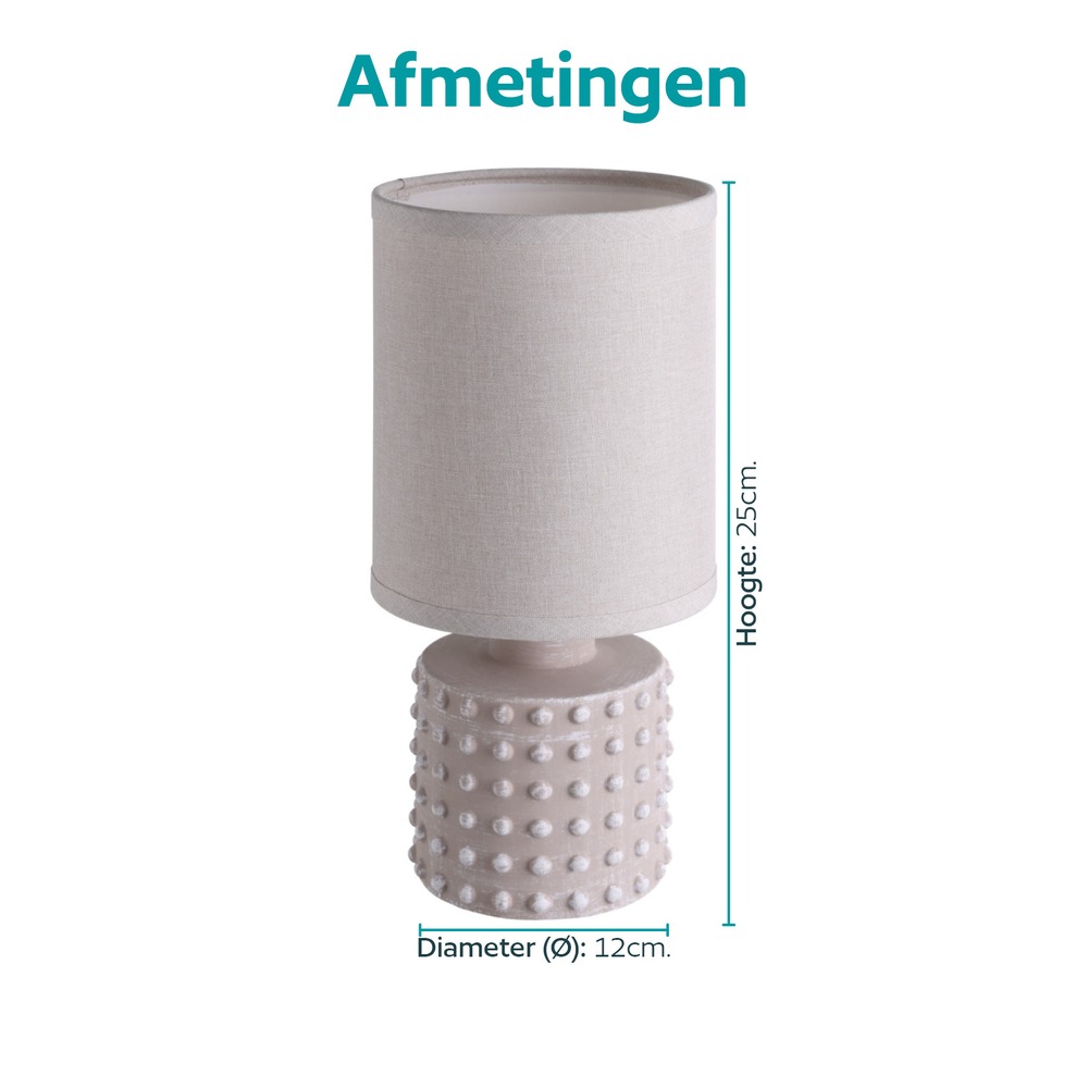 Lampe de table Romanoro brun sable Eglo 9008606392339