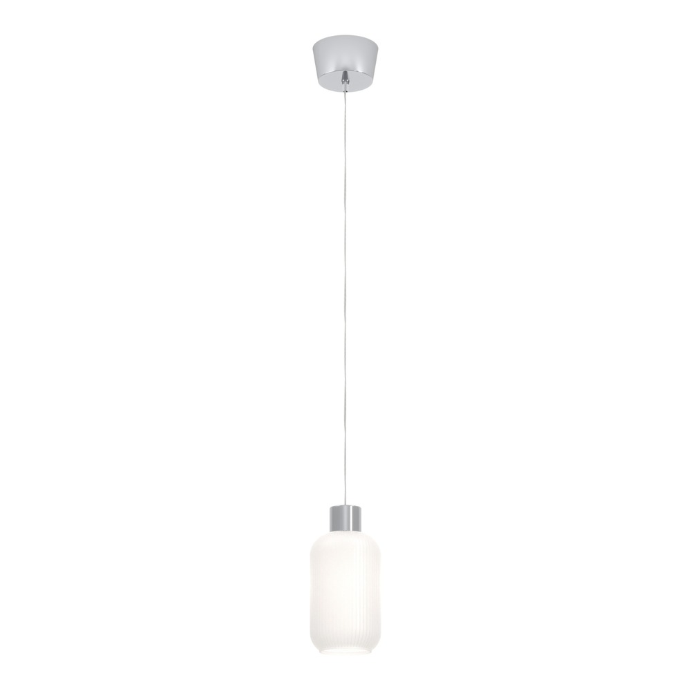 Lampe pendante de conception Dasmina chrome avec blanc Ø 13cm Eglo 9008606406319