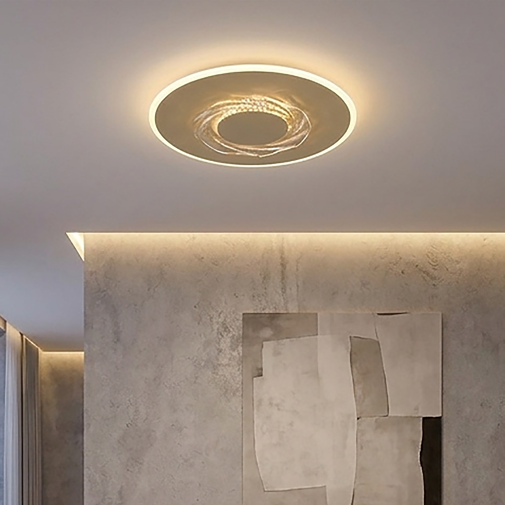Éclairage de plafond moderne Wreath brun sable Searchlight 5,05342E+12