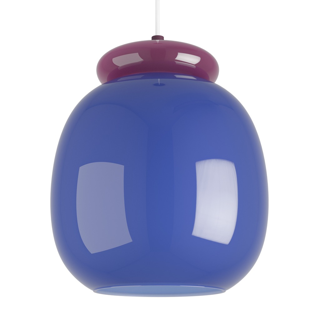 Lampe pendante de conception Berardelli bleu avec violet Ø 23cm Eglo 9008606404940