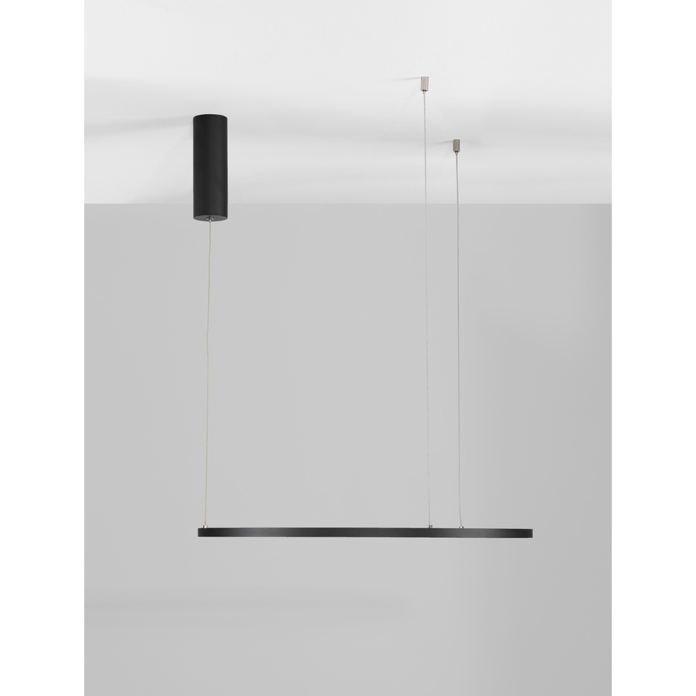 Ronde hanglamp Tarquin zwart Ø 60cm Lyora 5212017438263