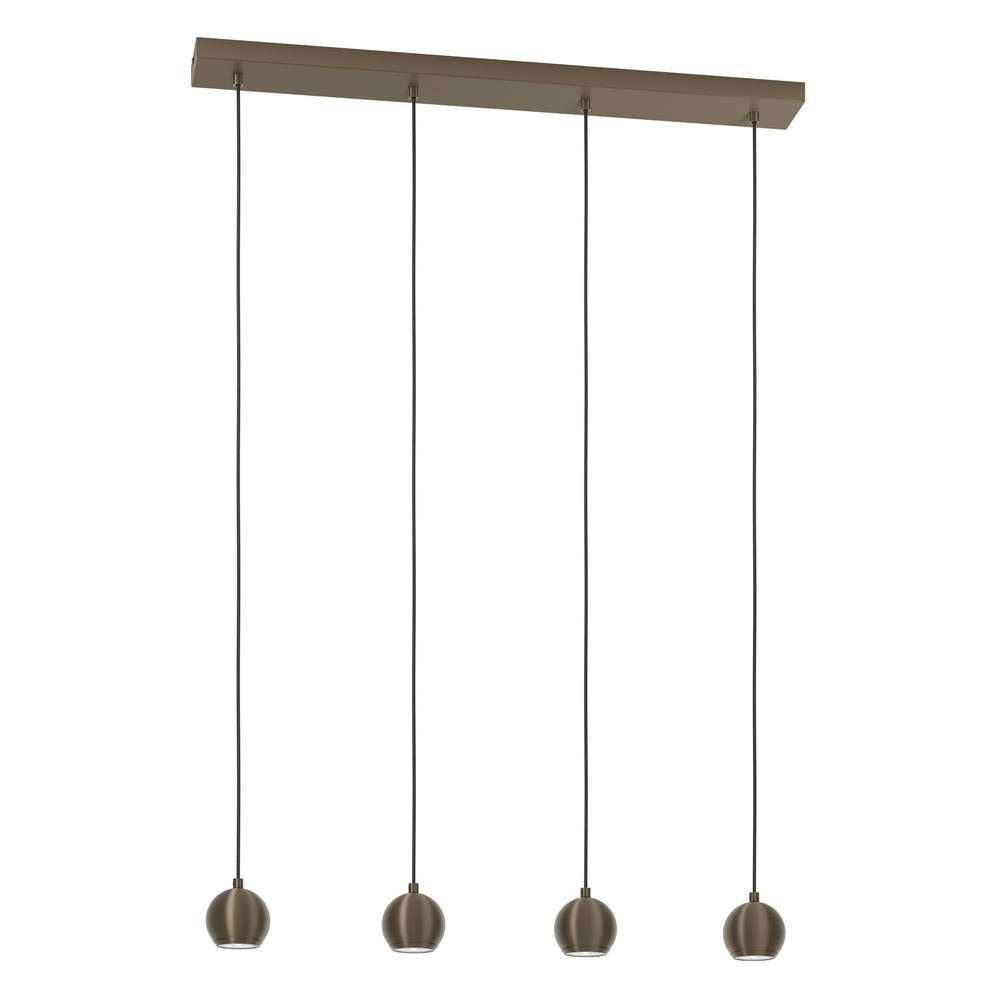Lampe pendante de conception Bimeda 1 Quatre feux en bronze foncé Eglo 9008606391103