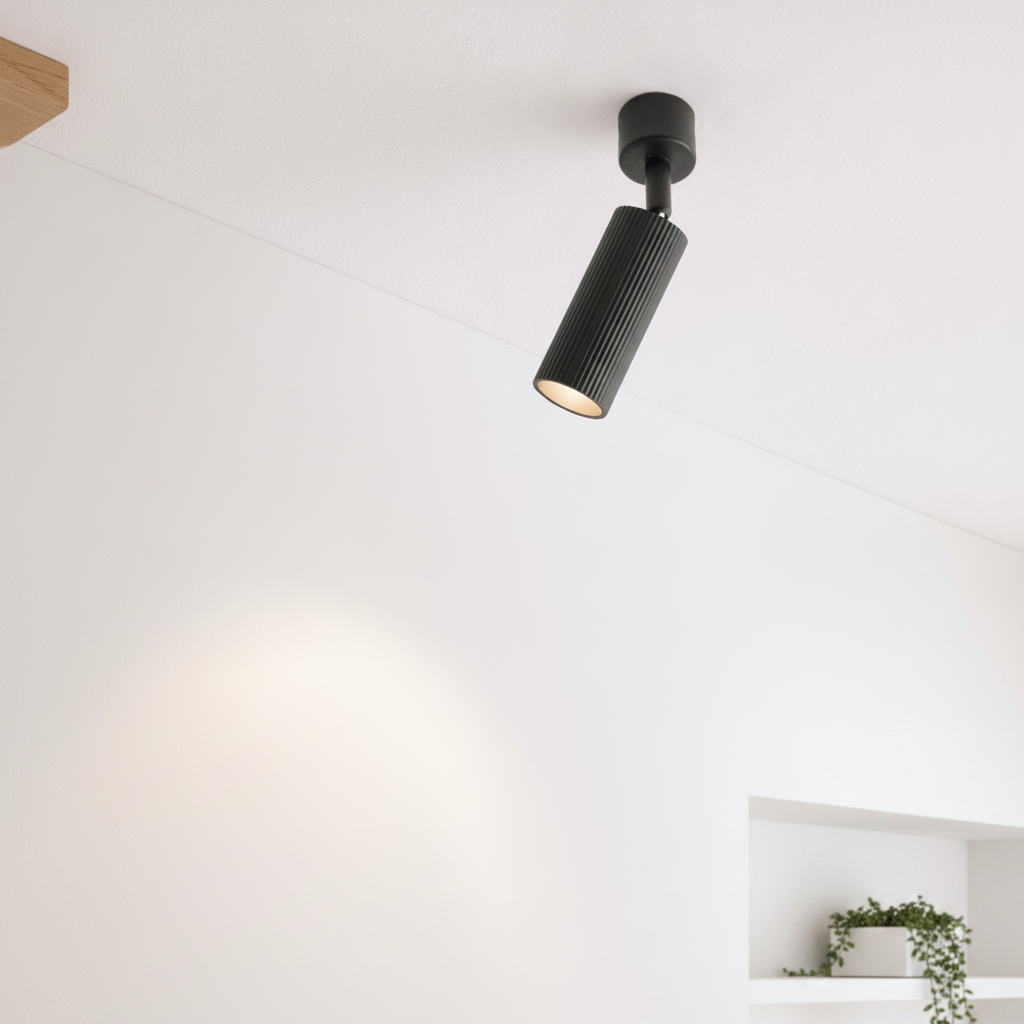 Spot de plafond Comet Orientable noir