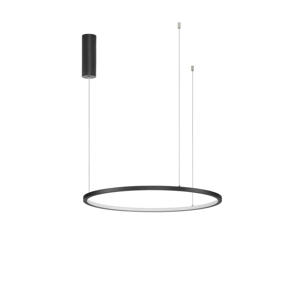 Ronde hanglamp Tarquin zwart Ø 60cm Lyora 5212017438263