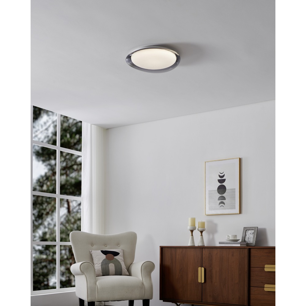 Lampe de plafond à design Conistarino Blanc de fumée Eglo 9008606399710