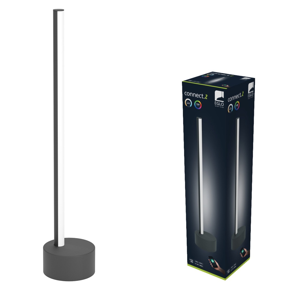 Lampe de table intelligente Flatron-Z Noir Eglo 9008606390595