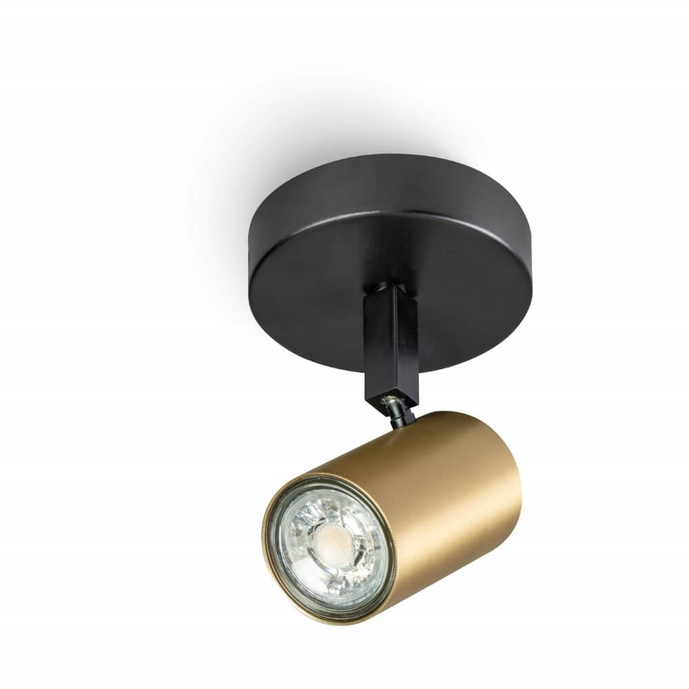 Spot simple en saillie The Common noir avec de l'or par ETH acheter ...