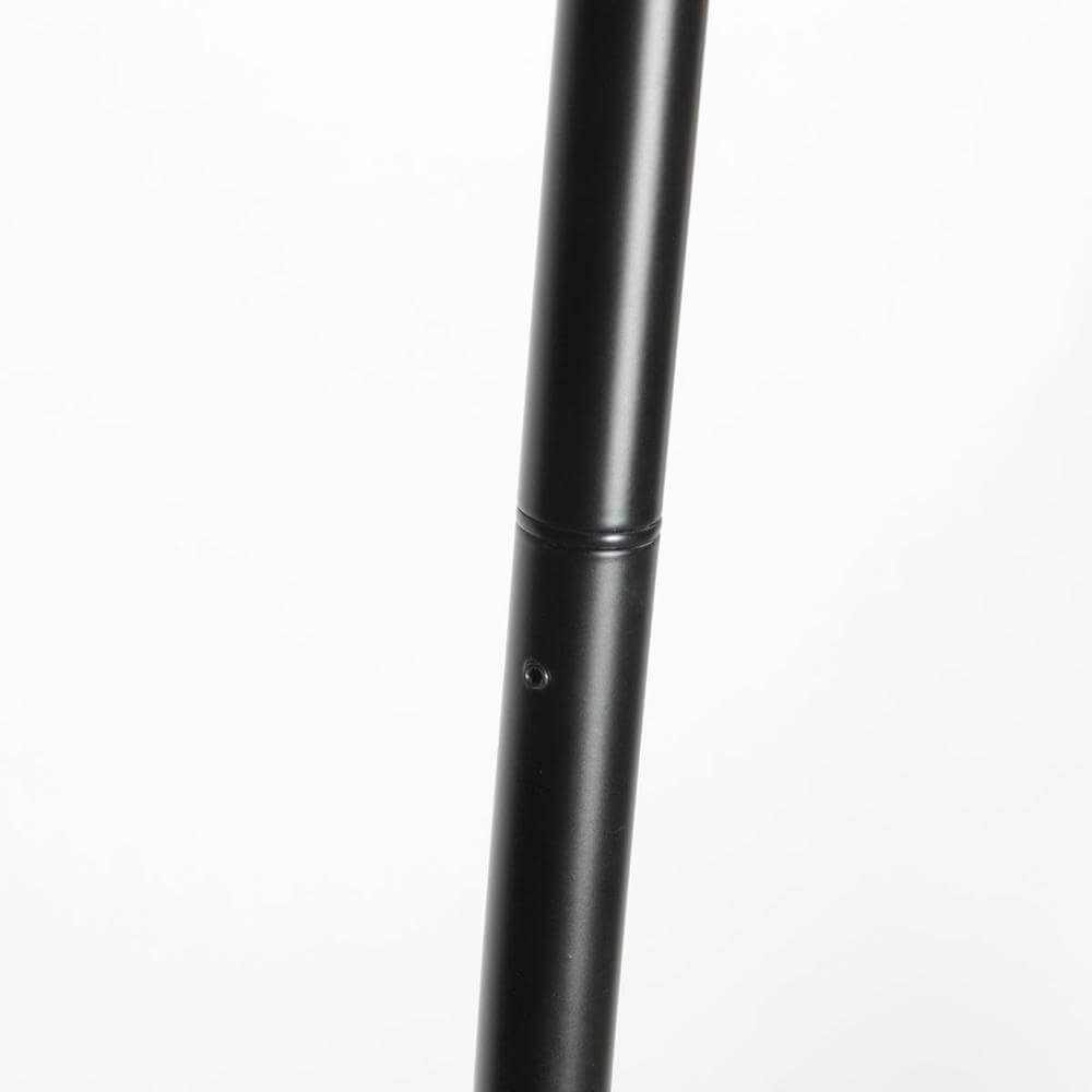 Vloerlamp Curve zwart met zwart transparante kap Ø 50cm Steinhauer 8712746179460