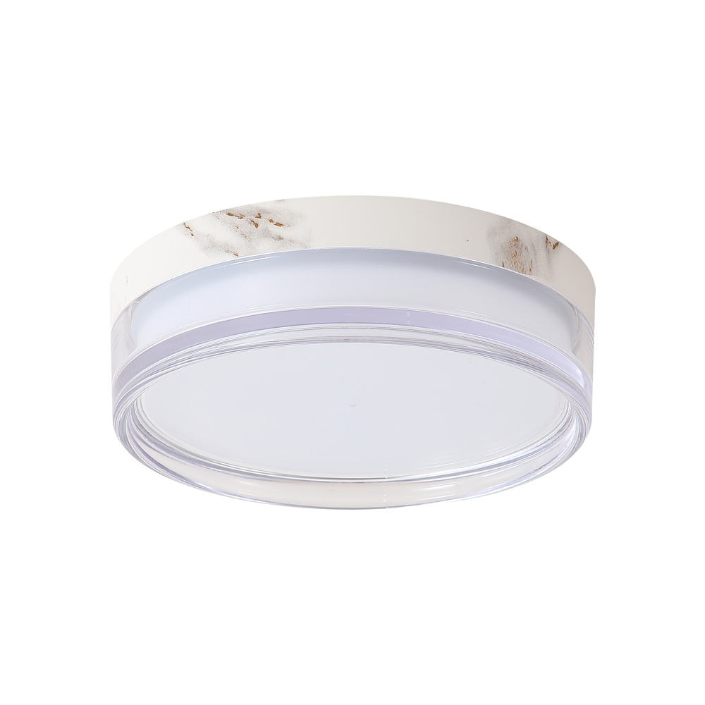 Lampe de plafond Button Ø 13 cm de marbre blanc Searchlight 5,05342E+12