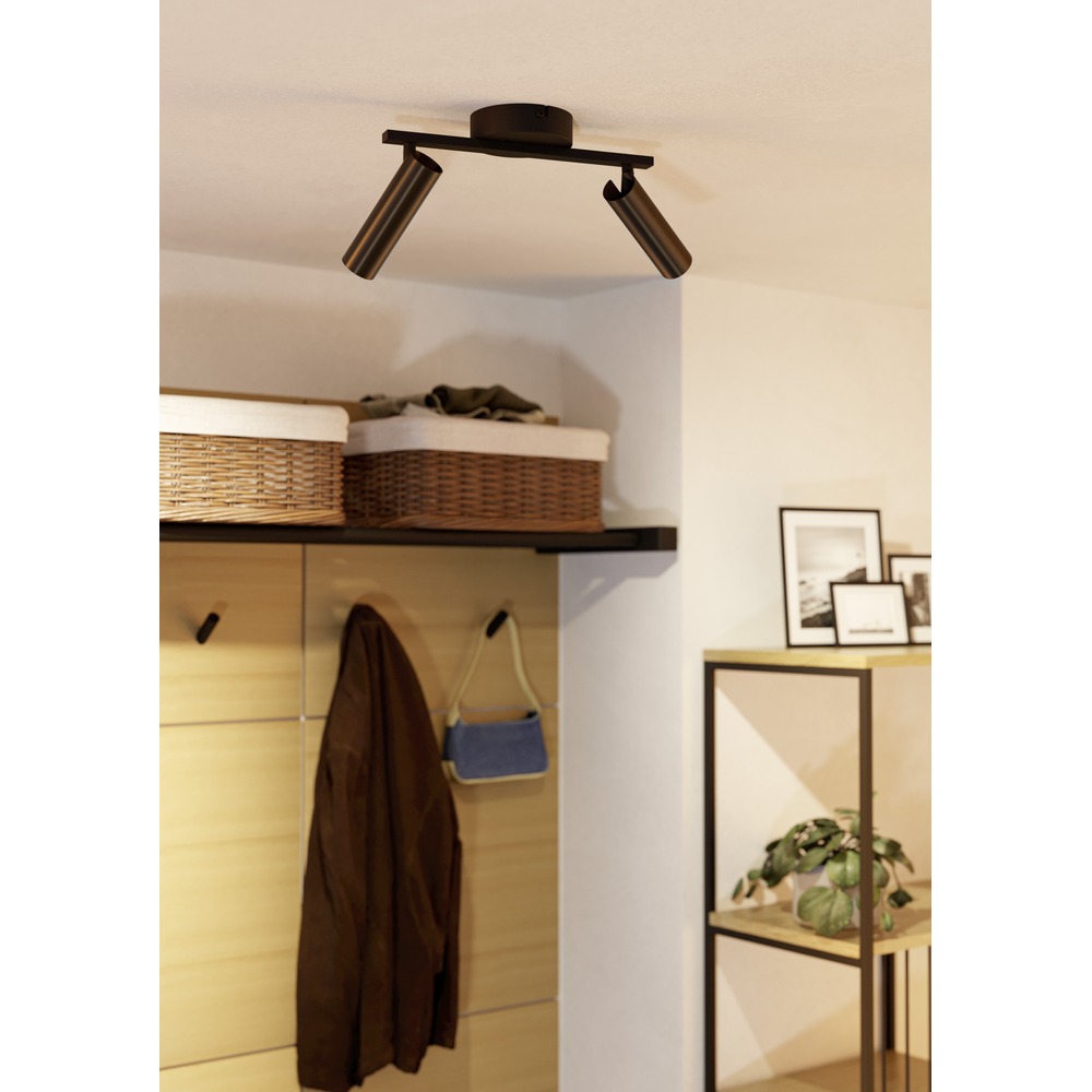 Emplacement monté en surface Valproto 2 couleurs noires claires avec bronze Eglo 9008606392063