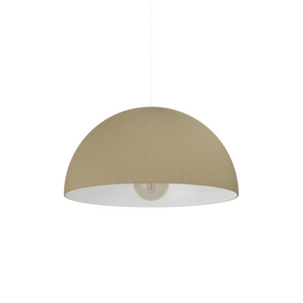 Lampe pendante de conception Gaetano 2 brun sable avec du blanc Ø 40 cm